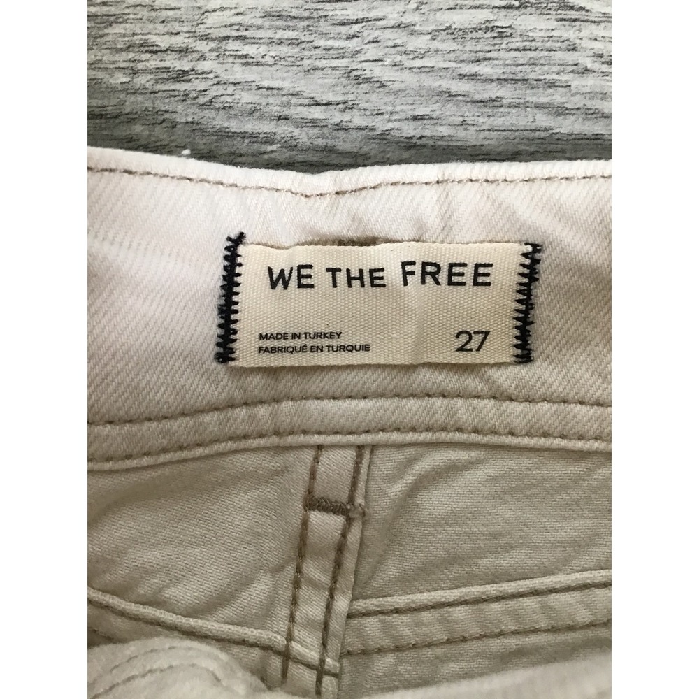 Free People We The Free Women's Cream Aster‎ Straight Jeans Size 27 NWT - Picture 10 of 13